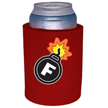 Load image into Gallery viewer, F Bomb Thick Foam "Old School" Can Coolie