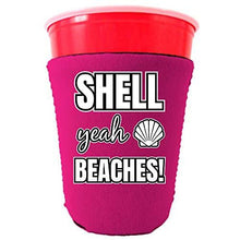 Load image into Gallery viewer, Shell Yeah Beaches Party Cup Coolie