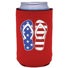 Load image into Gallery viewer, Stars and Stripes Flip Flop Can Coolie