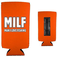 Load image into Gallery viewer, MILF Man I Love Fishing Magnetic Slim Can Coolie