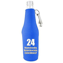 Load image into Gallery viewer, 24 Hours Funny Beer Bottle Coolie With Opener