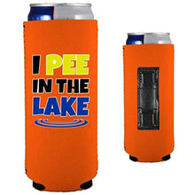 Load image into Gallery viewer, I Pee In The Lake Magnetic Slim Can Coolie