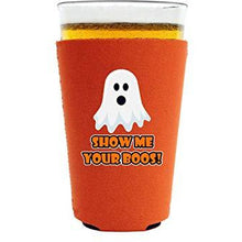 Load image into Gallery viewer, Show Me Your Boos! Halloween Pint Glass Coolie
