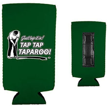 Load image into Gallery viewer, Just Tap It In! Tap Tap Taparoo! Golf Magnetic Slim Can Coolie