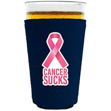 Load image into Gallery viewer, Cancer Sucks Neoprene Pint Glass Coolie