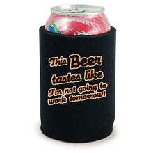 Load image into Gallery viewer, full bottom can koozie with this beer taste like design