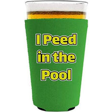 Load image into Gallery viewer, I Peed in the Pool Pint Glass Coolie