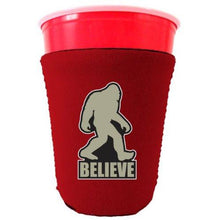 Load image into Gallery viewer, Bigfoot Believe Funny Party Cup Coolie