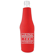 Load image into Gallery viewer, Beauty in the Eye of the Beer Holder Beer Bottle Coolie
