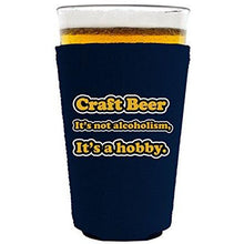 Load image into Gallery viewer, Craft Beer Alcoholism Pint Glass Coolie