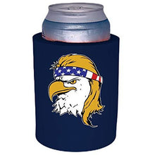 Load image into Gallery viewer, Bald Eagle Mullet Thick Foam "Old School" Can Coolie