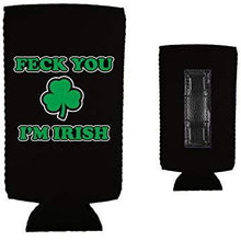 Load image into Gallery viewer, Feck You I'm Irish Magnetic Slim Can Coolie