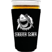 Load image into Gallery viewer, Bite Me Shark Pint Glass Coolie