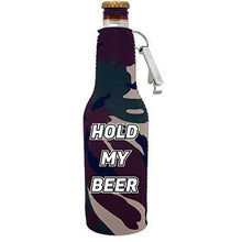 Load image into Gallery viewer, Hold My Beer Bottle Coolie with Opener