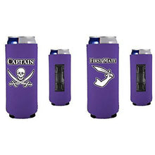 Load image into Gallery viewer, Captain and First Mate Slim Magnetic Can Coolie Set