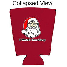 Load image into Gallery viewer, I Watch You Sleep Santa Pint Glass Coolie