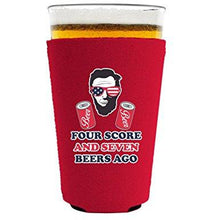 Load image into Gallery viewer, Four Score and Seven Beers Ago Pint Glass Coolie