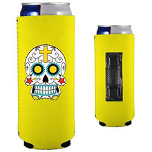 Load image into Gallery viewer, Sugar Skull Magnetic Slim Can Coolie