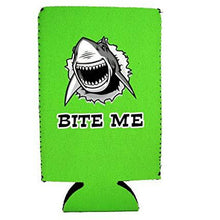 Load image into Gallery viewer, Bite Me Shark 16 oz Can Coolie