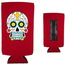 Load image into Gallery viewer, Sugar Skull Magnetic Slim Can Coolie