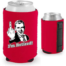 Load image into Gallery viewer, I'm Retired Magnetic Can Coolie