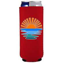 Load image into Gallery viewer, Retro Sunset Slim Can Coolie