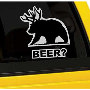 Beer Bear Vinyl Sticker