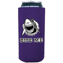 Load image into Gallery viewer, Bite Me Shark 16 oz Can Coolie