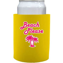 Load image into Gallery viewer, Beach Please Thick Foam"Old School" Can Coolie