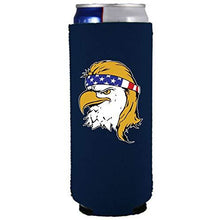 Load image into Gallery viewer, Bald Eagle Mullet Slim Can Coolie