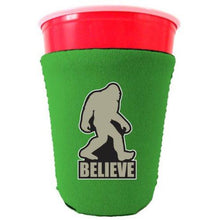 Load image into Gallery viewer, Bigfoot Believe Funny Party Cup Coolie