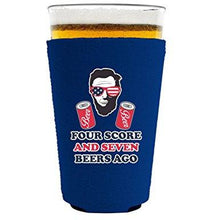 Load image into Gallery viewer, Four Score and Seven Beers Ago Pint Glass Coolie
