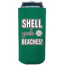 Load image into Gallery viewer, Shell Yeah Beaches 16 oz. Can Coolie