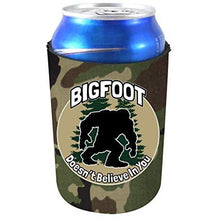 Load image into Gallery viewer, Bigfoot Doesn't Believe In You Neoprene Collapsible Can Coolie