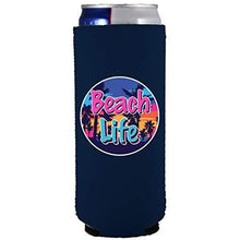 Load image into Gallery viewer, Beach Life Slim 12 oz Can Coolie