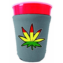Load image into Gallery viewer, Rasta Leaf Party Cup Coolie