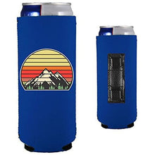 Load image into Gallery viewer, Retro Mountains Magnetic Slim Can Coolie