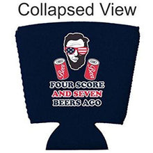 Load image into Gallery viewer, Four Score and Seven Beers Ago Party Cup Coolie
