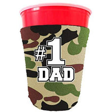 Load image into Gallery viewer, #1 Dad Collapsible Party Cup Coolie
