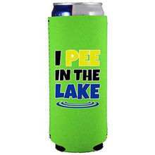 Load image into Gallery viewer, I Pee In The Lake Slim Can Coolie