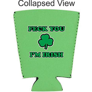 Feck You I'm Irish Pint Glass Coolie