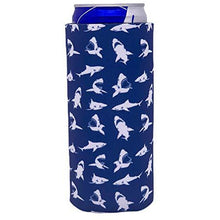 Load image into Gallery viewer, Shark Pattern Slim Can Coolie