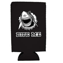 Load image into Gallery viewer, Bite Me Shark 16 oz Can Coolie