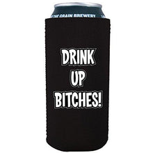 Load image into Gallery viewer, 16oz can koozie with drink up bitches design