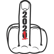 Load image into Gallery viewer, 2021 Middle Finger Vinyl Sticker 5 Inch, Indoor/Outdoor