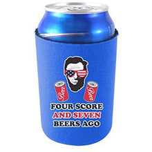 Load image into Gallery viewer, Four Score and Seven Beers Ago Can Coolie