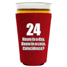 Load image into Gallery viewer, 24 Hours Pint Glass Coolie
