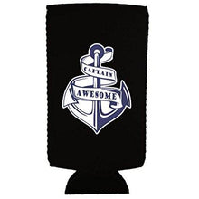 Load image into Gallery viewer, Captain Awesome Anchor 12 oz. Slim Can Coolie