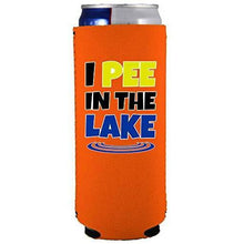 Load image into Gallery viewer, I Pee In The Lake Slim Can Coolie