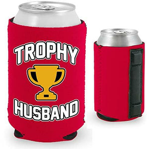 Trophy Husband Magnetic Can Coolie